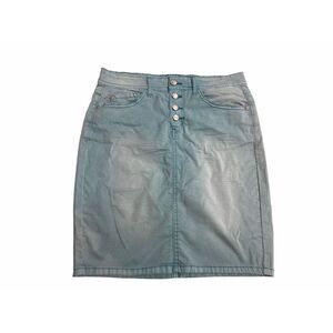 ‎ESQUALO WOMEN’s Distressed Pencil Skirt size 6 Bluegreen
